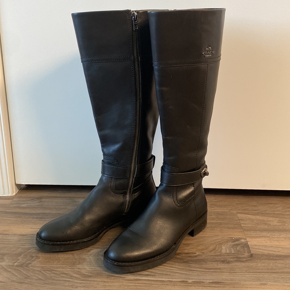 Coach Eva Mat Calf Black boots - Size 5.5